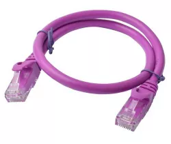 8Ware PL6A-0.5PUR, Cat6a UTP Ethernet Cable 0.5m (50cm) Snagless Purple 8Ware PL6A-0.5PUR, Cat6a UTP Ethernet Cable 0.5m (50cm) Snagless Purple