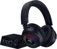 Razer RZ04-05160100-R3M1, Kraken V4 Pro, Wireless Gaming Headset, Control Hub Sensa HD Feel, OLED Control Hub, Triforce 40 mm Driver, HyperSpeed & Bluetooth, THX Spatial Audio, Black