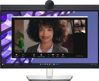 Dell P2424HEB, Pro Series, 23.8" FHD IPS  Video Conferencing Monitor, 1920x1080, 16:9, 5ms, 1xHDMI, 2xDP, GbE LAN, Speakers, Built-in 2K QHD Webcam, 1x USB-C (DP Alt Mode/90W PD), VESA, Height Adjustable, Swivel, Pivot, Tilt