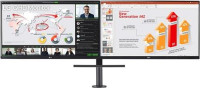 LG 27QP88D-BS,  Ergo Dual, 27" WQHD LED Monitor, 2560x1440, 16:9, 5ms, 75Hz, Free Sync, 2xHDMI, 1xDP, USB, VESA, Height Adjustable, Swivel, Pivot, Tilt