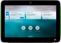 HP 875K5AA, Poly TC10 2-In-1 Touch Panel For Room Scheduling & Meeting Room, Touch Controller, Power over Ethernet (PoE), 1x RJ-45, Certified for Zoom, Black