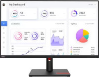 Lenovo 63D2GAR1AU, ThinkVision T32p-30, 31.5" 4K UHD IPS Monitor, 3840 x 2160, 16:9, 4ms, 1xHDMI, 1xDP, USB-C (DP ALT Mode), VESA, Height Adjustable, Pivot, Swivel, Tilt
