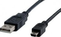 Astrotek AT-USB-A-MINI-1M, USB 2.0 Cable 1m Type A Male to Mini B 5 pins,1 Year