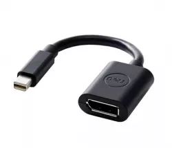 Dell 450-19125, Mini DisplayPort (M) To DisplayPort (F) Adapter, 1 Year Dell 450-19125, Mini DisplayPort (M) To DisplayPort (F) Adapter, 1 Year
