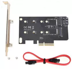 Simplecom EC412 Dual M.2 to PCI-E x4 and SATA 6G Expansion Card Simplecom EC412 Dual M.2 to PCI-E x4 and SATA 6G Expansion Card