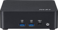 MSICUBI NUC AI 1UMG-011BAU, AI Black Barebone Core Ultra 5 125H, Upto DDR5, dTPM, 2M.2, 2HDMI, 2TBT, 2LAN, Wifi6E, Card Reader, Switch Cable, 
