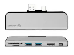 Alogic SPDPBL-SLV, Surface Pro Dock Portable, Ultra Series, Silver Alogic SPDPBL-SLV, Surface Pro Dock Portable, Ultra Series, Silver