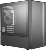 Cooler Master MCB-NR400-KGNN-S00, MasterBox NR400, Mini-Tower, Tempered Glass, Drive Bays: 1x5.25", 4x3.5", 4x2.5", Expansion Slot: 4, Motherboard Support: Micro ATX/Mini ITX, Pre-Installed Fan: 2x120mm, Black