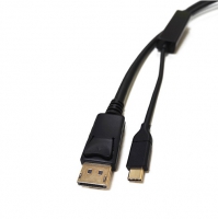 8Ware USB Type-C to Display Port DP Adapter , Male to Male, 2m, Black