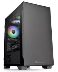 Thermaltake CA-1Q9-00S1WN-00, S100 Tempered Glass Micro-ATX Case, Black Thermaltake CA-1Q9-00S1WN-00, S100 Tempered Glass Micro-ATX Case, Black