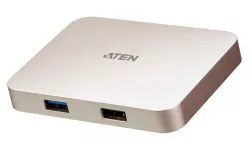 Aten UH3235-AT, USB-C 4K Ultra Mini Dock with Power Pass-through (60 watts) Aten UH3235-AT, USB-C 4K Ultra Mini Dock with Power Pass-through (60 watts)