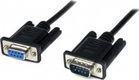 Startech SCNM9FM2MBK, 2m Black DB9 RS232 Serial Null Modem Cable, 9 pin M/F 