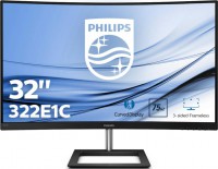 Philips 322E1C, 32" Curved LED, 1920 X 1080, 16:9, 4ms, 75Hz, VGA, HDMI, DP, VESA, Tilt, 3 Years Warranty