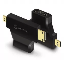 Alogic Micro & Mini HDMI (M) to HDMI (F) Adapter - MOQ:4, 7 Years Alogic Micro & Mini HDMI (M) to HDMI (F) Adapter - MOQ:4, 7 Years