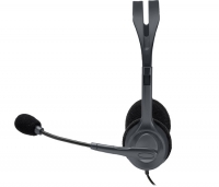 Logitech 981-000612, H111 Stereo Headset, 3.5mm, 1.8M Cable, 32Ohms, with Microphone