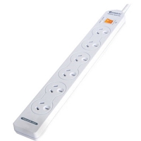 Sansai PAD-137P, Sansai 6-way Power Board with Master Switch, Outlet:6, Cord Length:1m, 240W, 1 Year Warranty