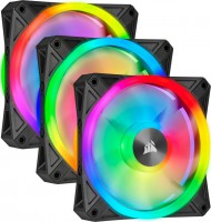 Corsair CO-9050098-WW, QL Series iCUE QL120, Size: 120mm, PWM, Noise: 26 dBA, RGB, Triple Pack