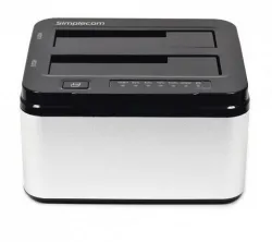 Simplecom SD322 Dual Bay USB 3.0 Aluminium Docking Station for 2.5" and 3.5" SATA HDD Simplecom SD322 Dual Bay USB 3.0 Aluminium Docking Station for 2.5" and 3.5" SATA HDD