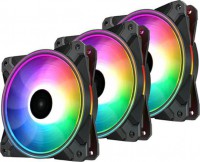 DeepCool DP-F12-AR-CF120P-3P, Size: 120mm, PWM, Noise: 28.8 dBA, ARGB, PolyChromeSync, AuraSync, 3 in 1 Pack,