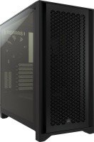 Corsair CC-9011200-WW, 4000D Airflow, Mid-Tower, Tempered Glass, Drive Bays: 2x3.5", 2x2.5", Expansion Slot: 9, Motherboard Support: Micro ATX/ATX/Mini ITX/E-ATX, Pre-Installed Fan: 2x120mm, Black