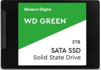Western Digital WDS200T2G0A, 2TB, WD Green 2.5" SATA SSD Write : 430 MB/s, TBW: 80, 3D NAND 7mm