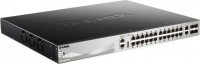 D-Link DGS-3130-30PS, 24 port Stackable Managed Gigabit PoE, 24 x 1000BASE-T PoE, MTBF : 409054, PoE Budget 370W