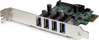 Startech PEXUSB3S4V, 4 Port PCI Express PCIe SuperSpeed USB 3.0 Controller Card Adapter with UASP - SATA Power
