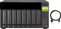 Qnap TL-D800C, 2 x 120mm, 8 x 3.5" SATA 6Gb/s, 1xUSB Type-C, 8xMax. number of HDDs/SSDs supported, PSU: 250W