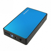 Simplecom SE325 Tool Free 3.5" SATA HDD to USB 3.0 Hard Drive Enclosure, Blue