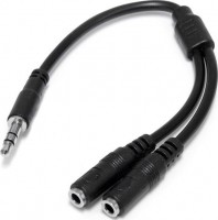 Startech MUY1MFFS, Slim Stereo Splitter Cable 3.5mm Male to 2x 3.5mm Female