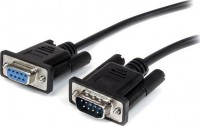 Startech MXT1002MBK, 2m, RS232 Serial Extension Cable, Male to Female Cable, Black