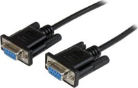 Startech SCNM9FF1MBK, 1m, RS232 Serial Null Modem Cable, Female to Female Cable, Black,