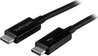 StarTech TBLT3MM1M, Thunderbolt 3 USB-C Cable, Male to Male, 1m, Black
