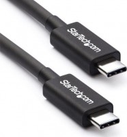 StarTech TBLT3MM2M, USB-C to USB-C Cable, Male to Male, Length: 2m, Black,