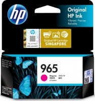 HP 3JA78AA, 965, Original High Yield Inkjet Ink Cartridge, Magenta, 700 Pages