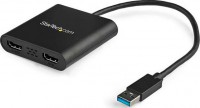 Startech USB32HD2, USB 3.0 Dual HDMI Adapter, External Video &amp; Graphics Card, Dual Monitor Display Adapter, Supports Windows
